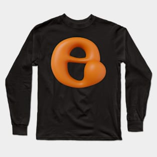 Liquid Type Letter E Long Sleeve T-Shirt